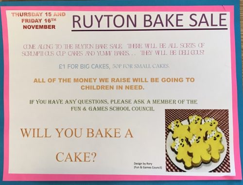 Ruyton Bake Sale