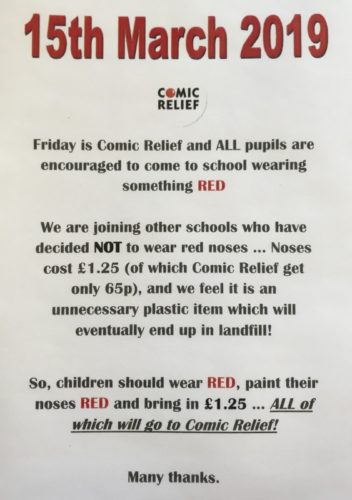 Comic Relief Flyer