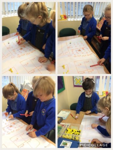 Year 2 working on finding fractions of amounts